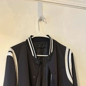 Men’s black varsity jacket